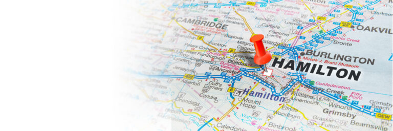 Hamilton Map Map of Hamilton and surrounding areas