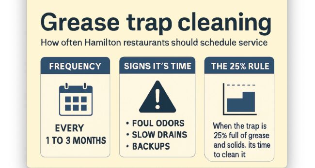 Grease trap cleaning service in Hamilton