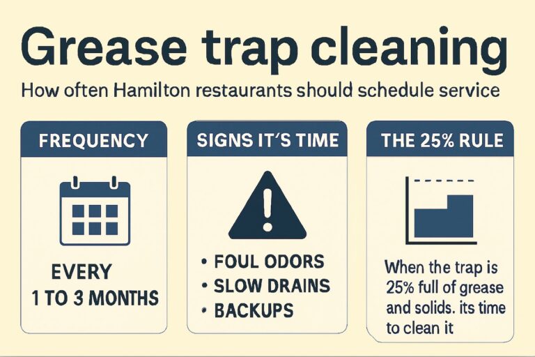 Grease trap cleaning service in Hamilton
